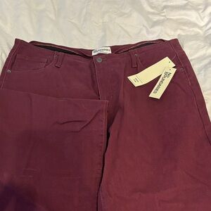 No Boundaries Burgundy Wide Leg Pants